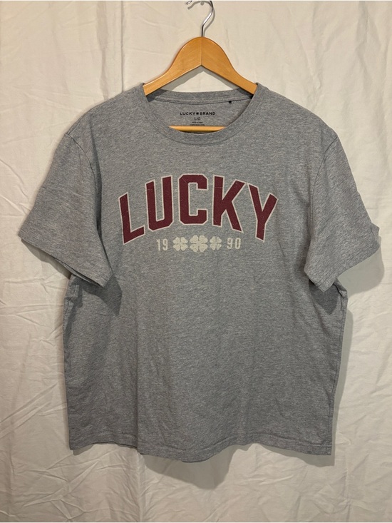 Lucky Brand Other - 🔥3 for $25 Lucky Brand Boxy Fit Graphic Tee Grey Oversized T-Shirt